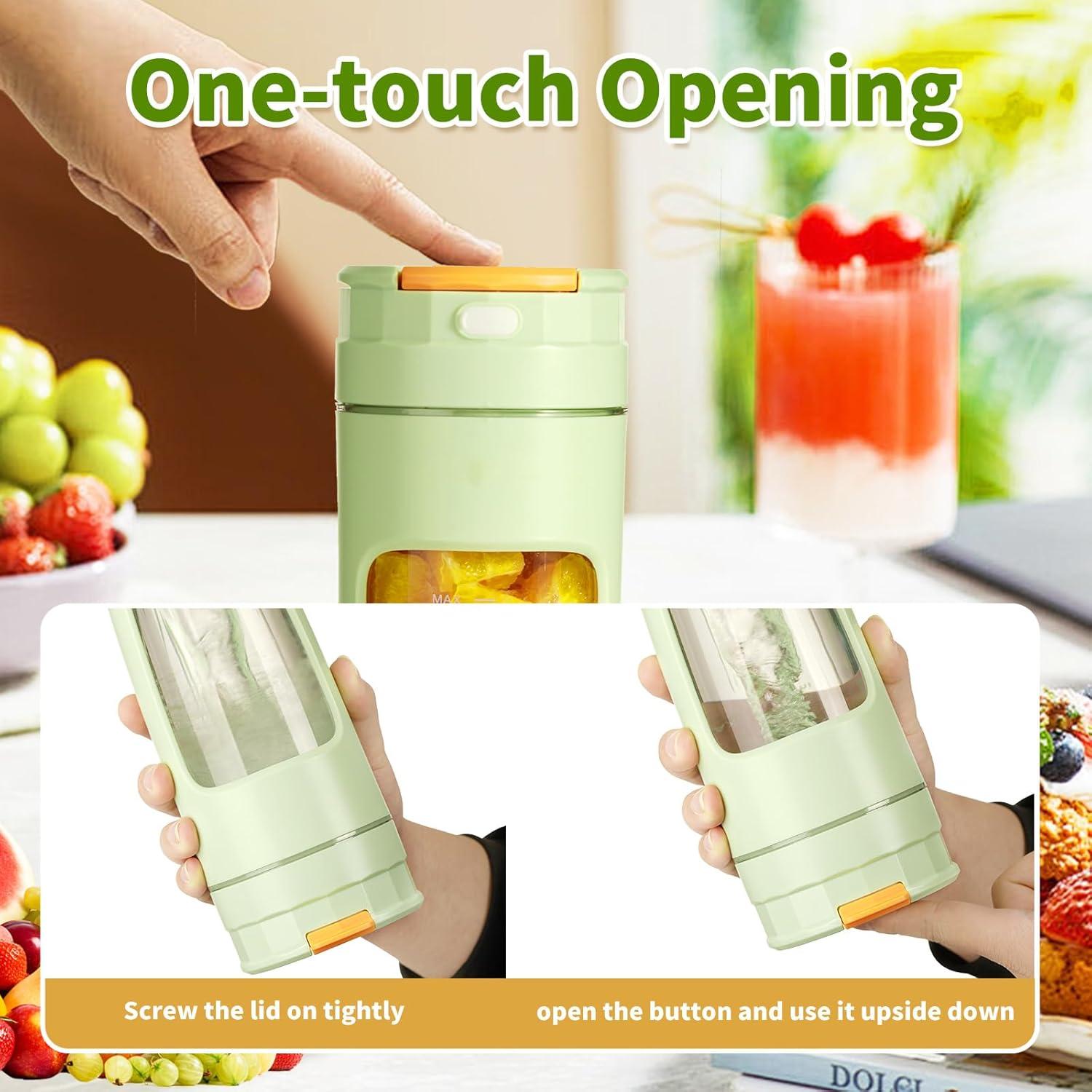 Vaso Mezclador USB Aojudic 600ml Portátil para Batidos y Jugos