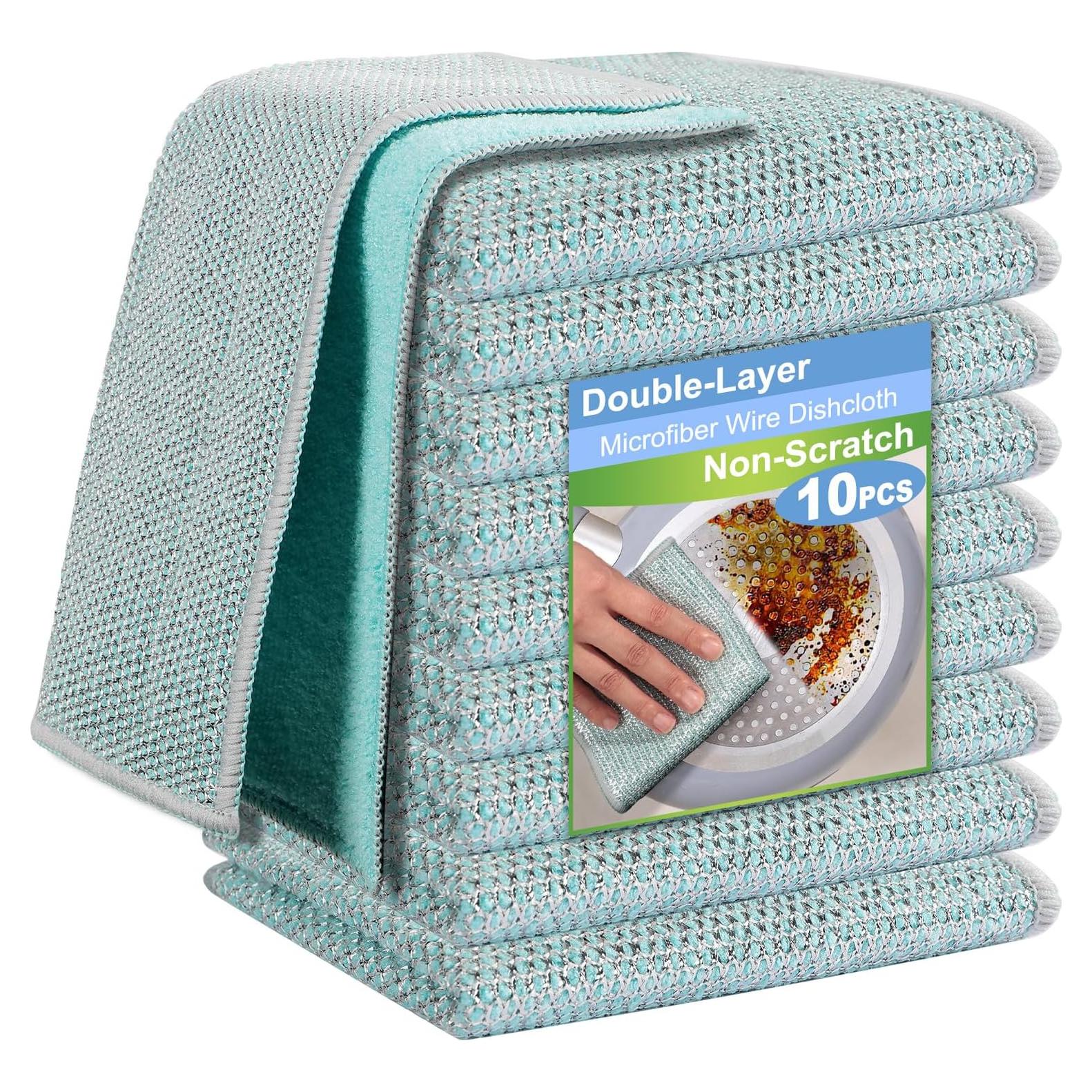 Paños de Microfibra TIVERAIN 10pcs 23cm Sin Rayones