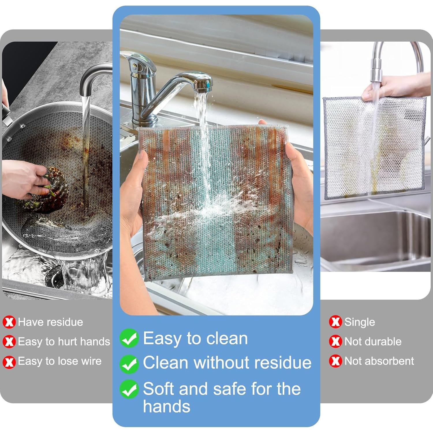 Paños de Microfibra TIVERAIN 10pcs 23cm Sin Rayones