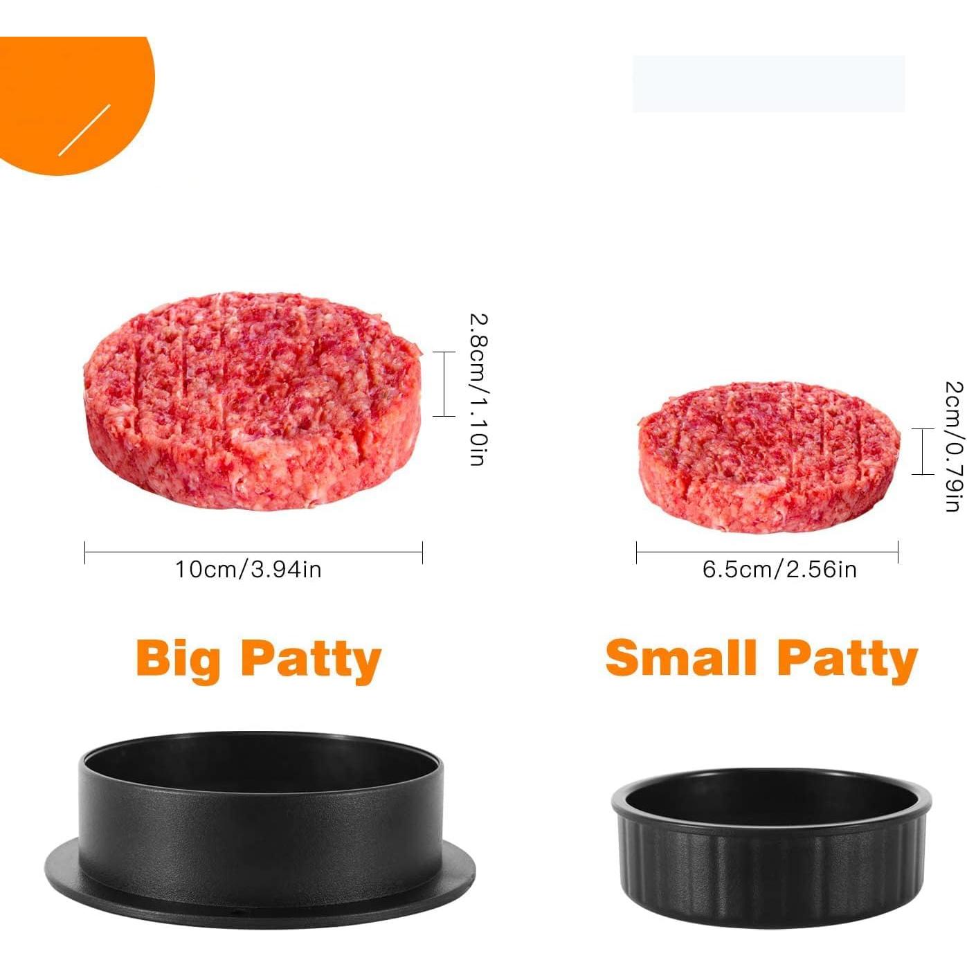 Prensa de Hamburguesas Leden 3-en-1 con 100 Papeles Antiadherente