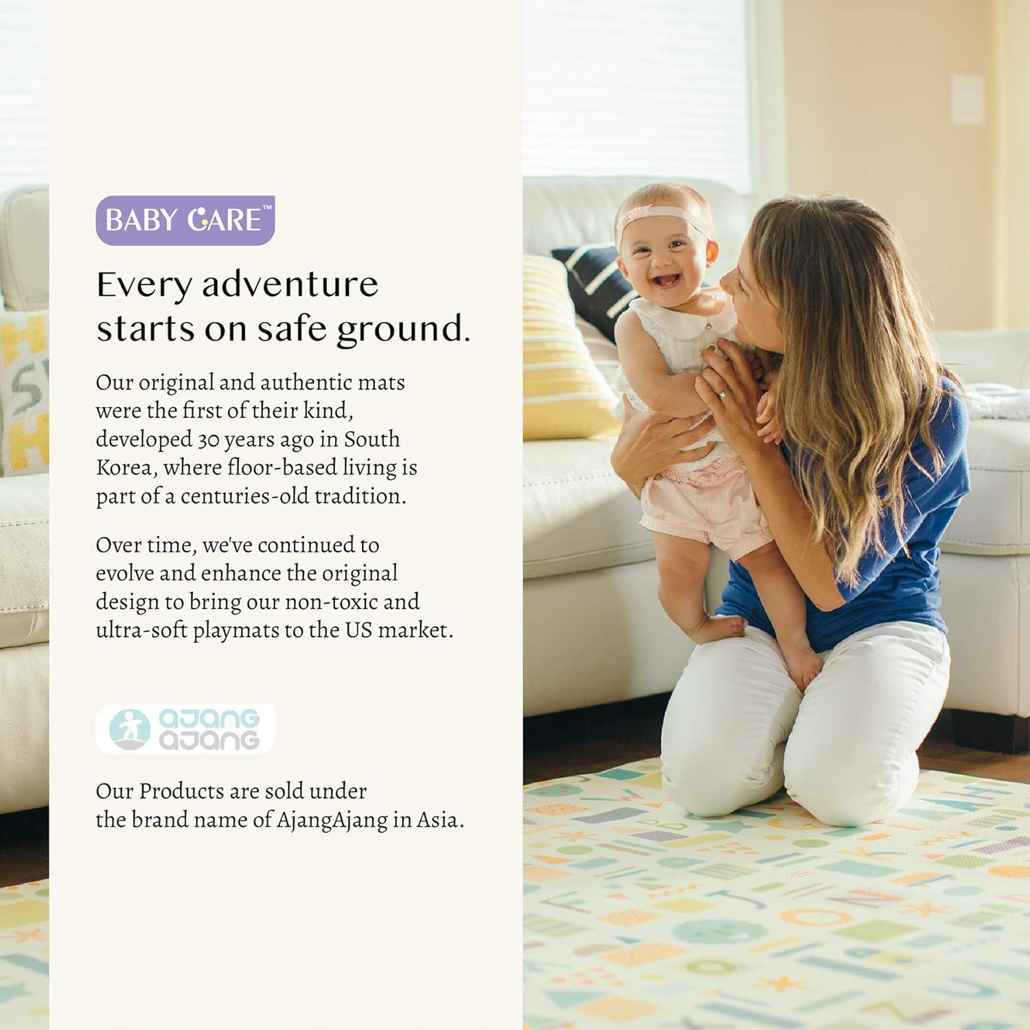 Alfombra de Juego Baby Care Grande Reversible A Prueba de Agua