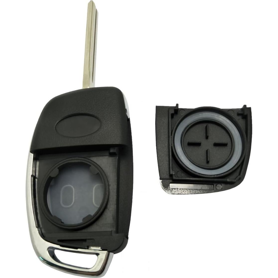 Funda de llavero Hyundai 4 botones negra sin chip
