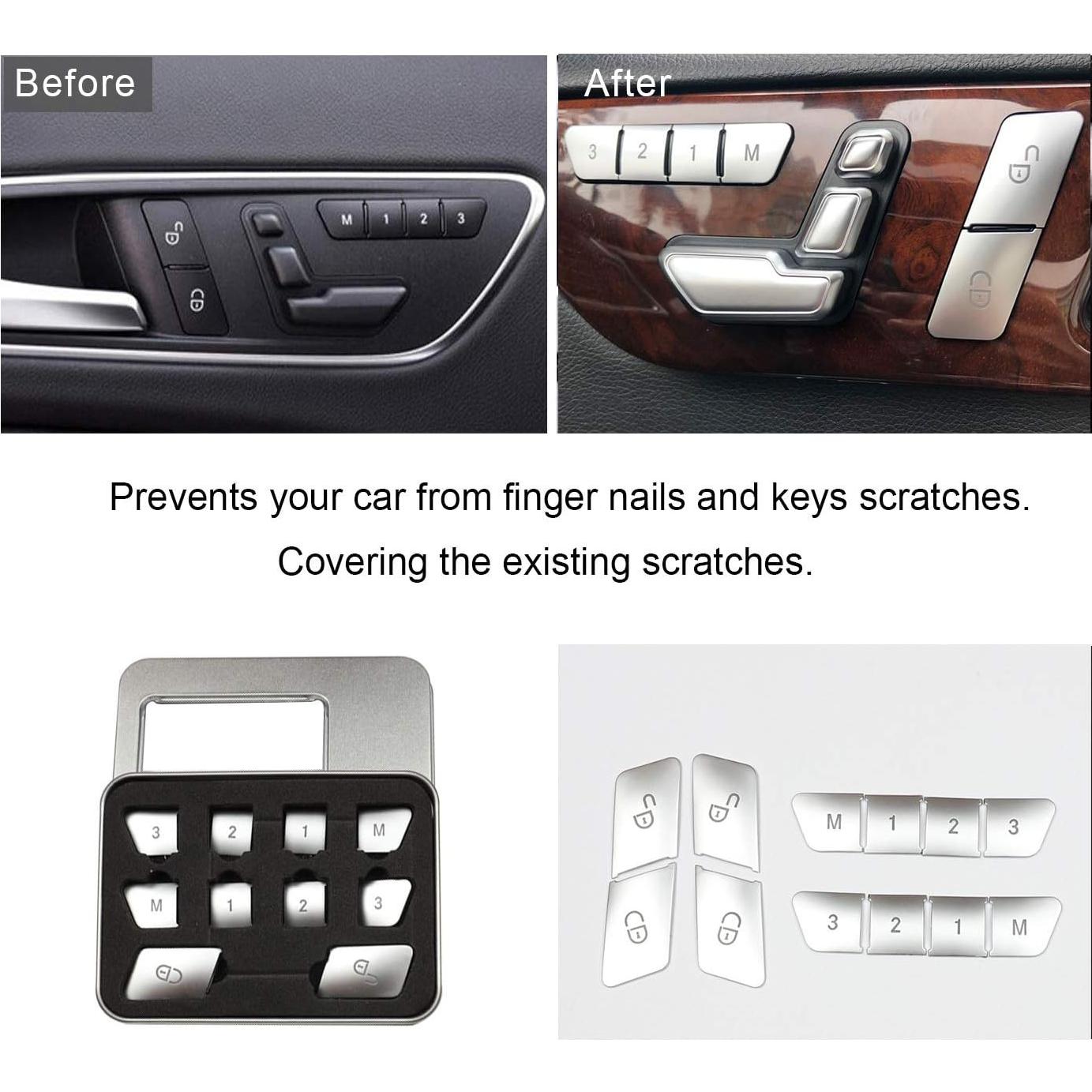 Cubierta Botón Bloqueo Mercedes Benz WODOFO GDR Cromado