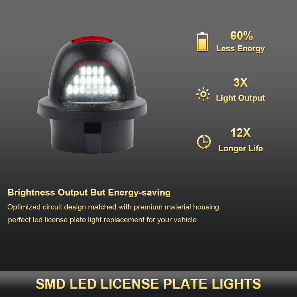 Luz de Placa de Licencia Gempro LED para Ford F150/F250 2PCS