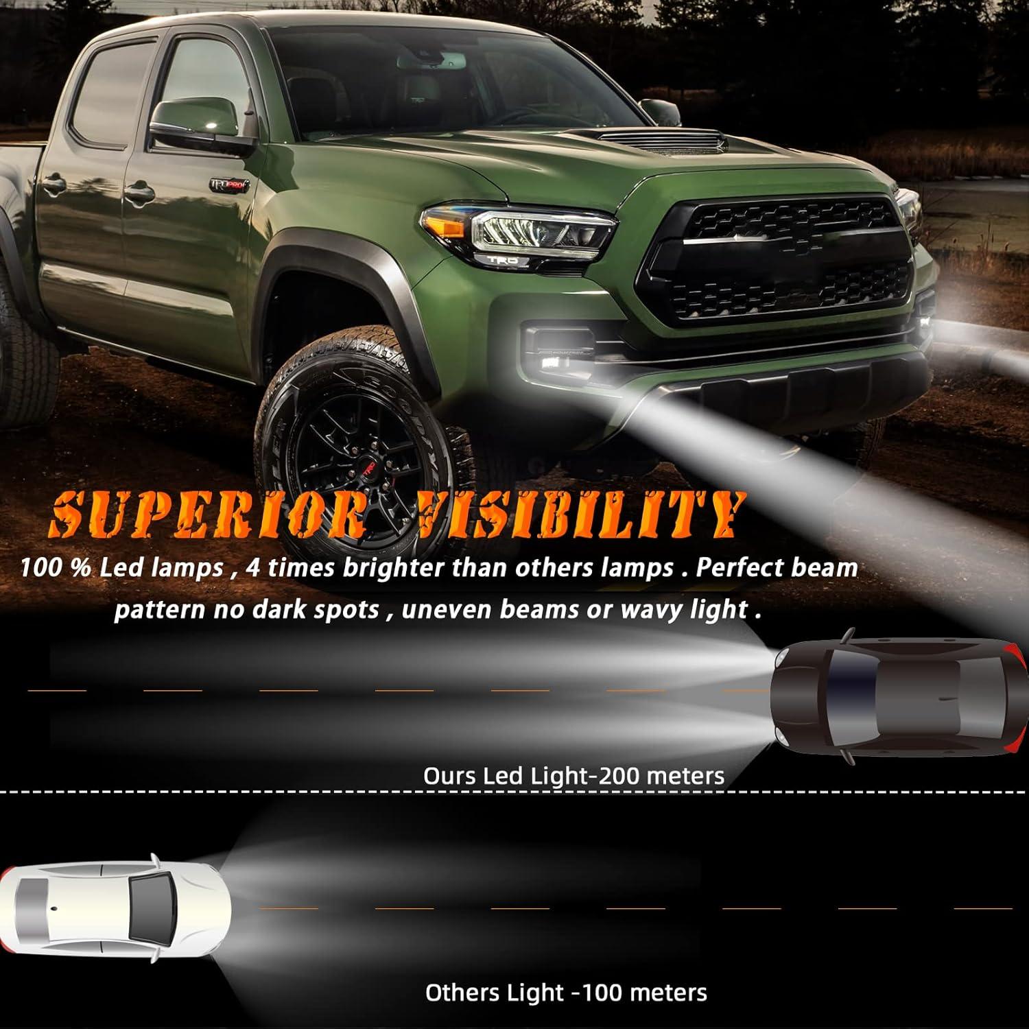 Kit Luces Antiniebla LED BONA para Toyota Tacoma 2016-2023