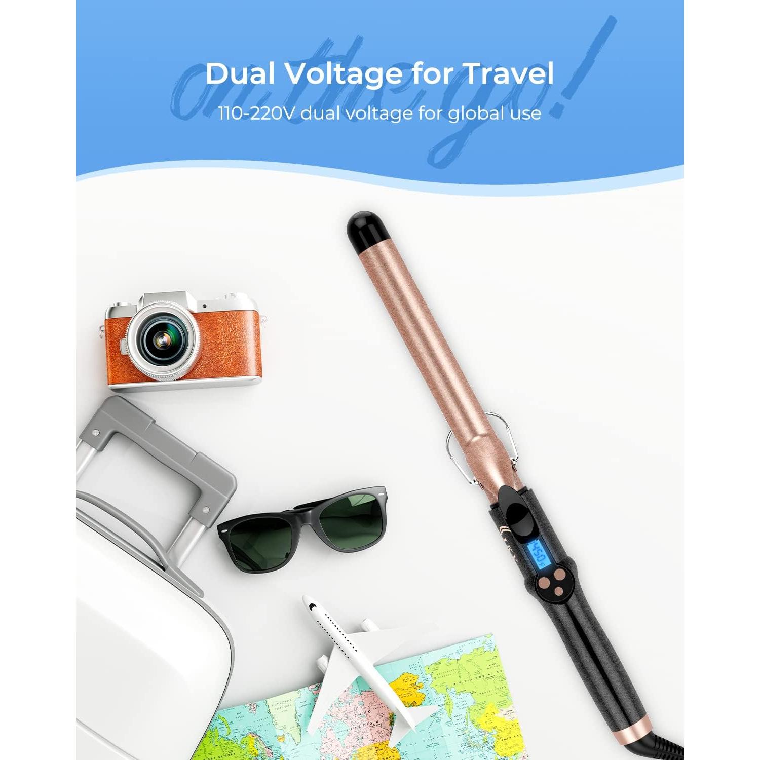 Rizador de Cerámica 1 Pulgada IKV Profesional Doble Voltaje