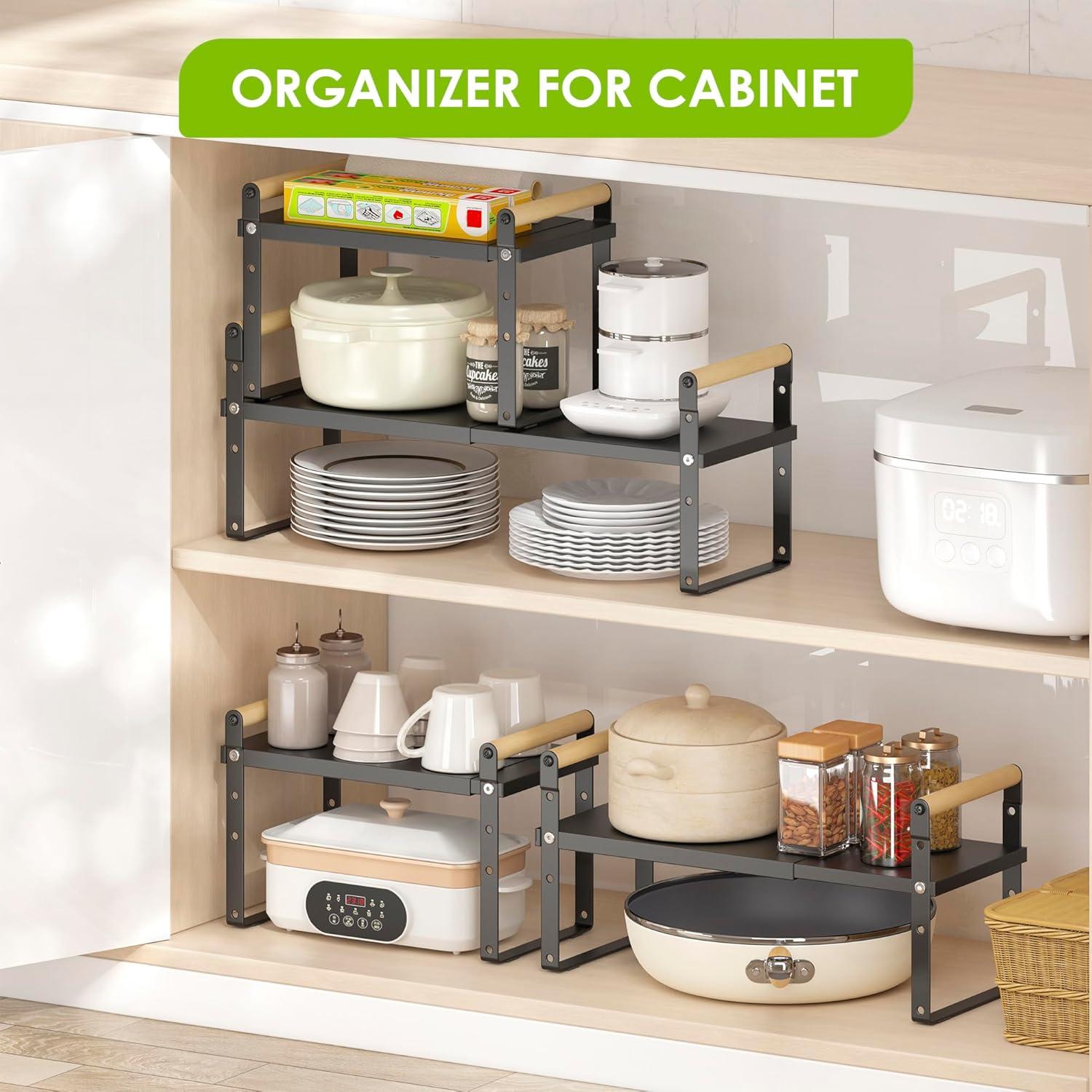 Estante Expandible DOLALIKE para Cocina y Baño, Negro