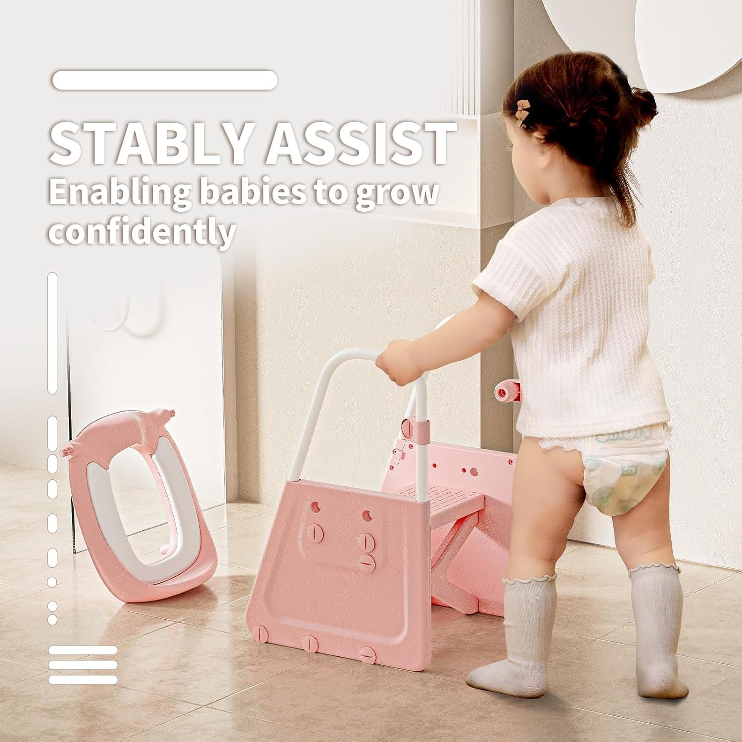 Asiento de Entrenamiento para Baño 3 en 1 CheerKid Rosa