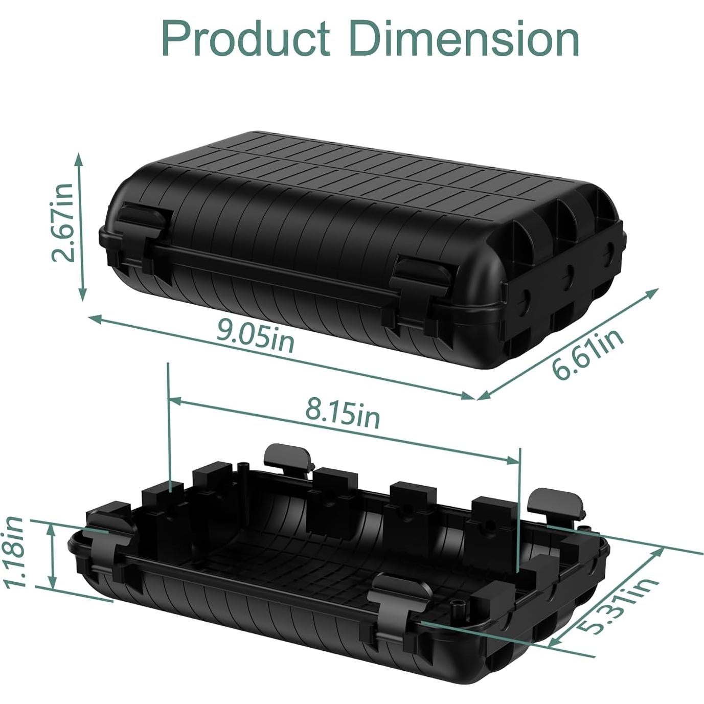 Caja Eléctrica Impermeable H HUNLEE 2 Unidades 23x16.8cm