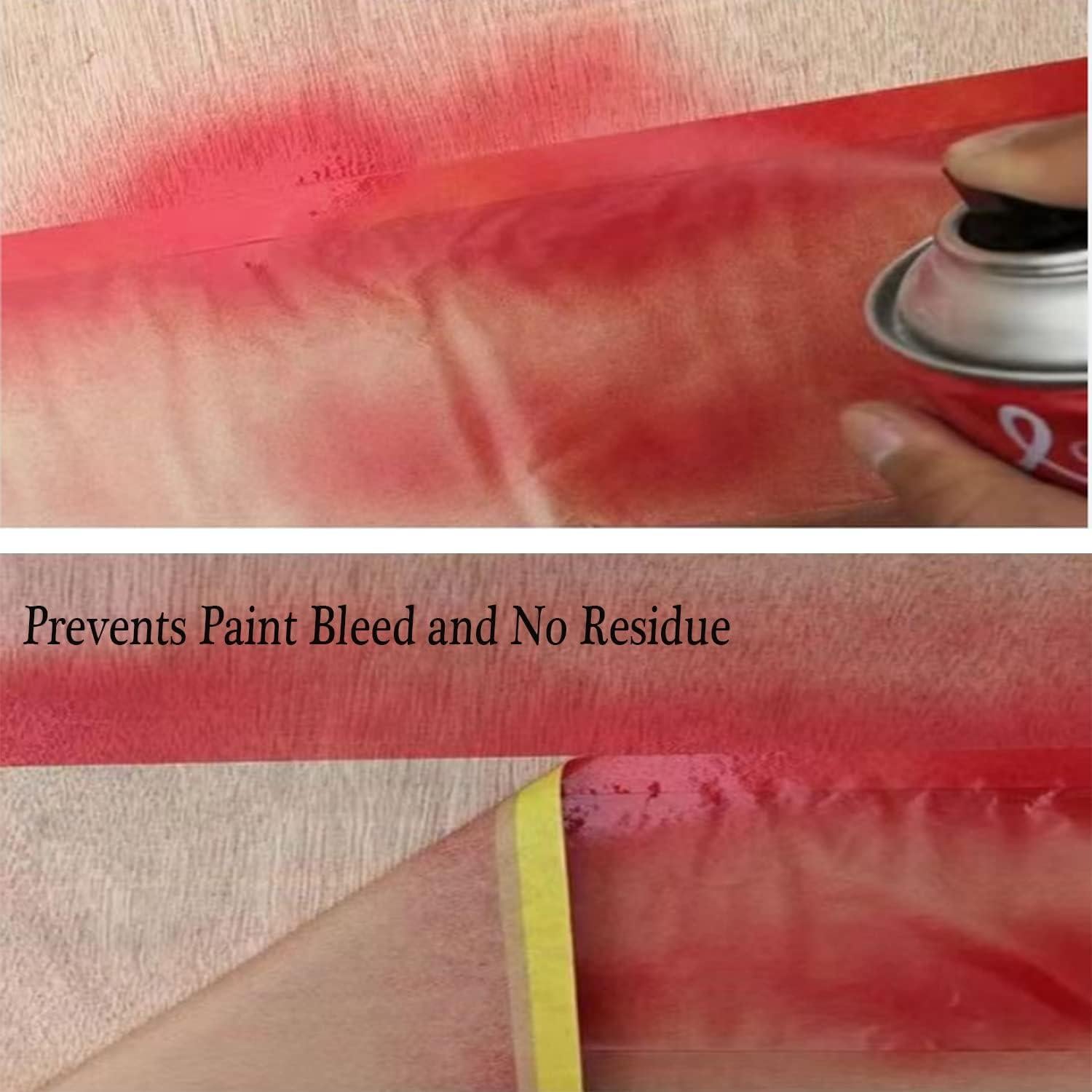 Papel de Enmascarar Adhesivo x2 1.52m x 0.51m para Pintura