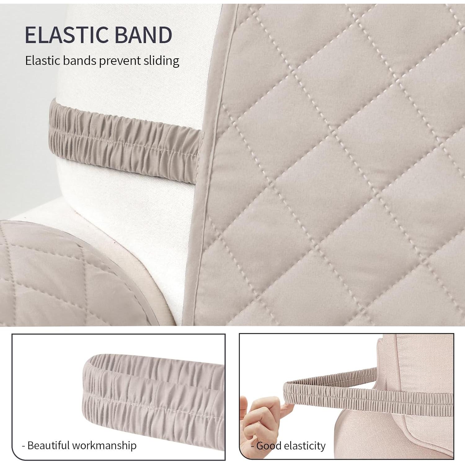 Funda de Silla Reversible Fandyacke Beige 58.42 cm Resistente al Agua