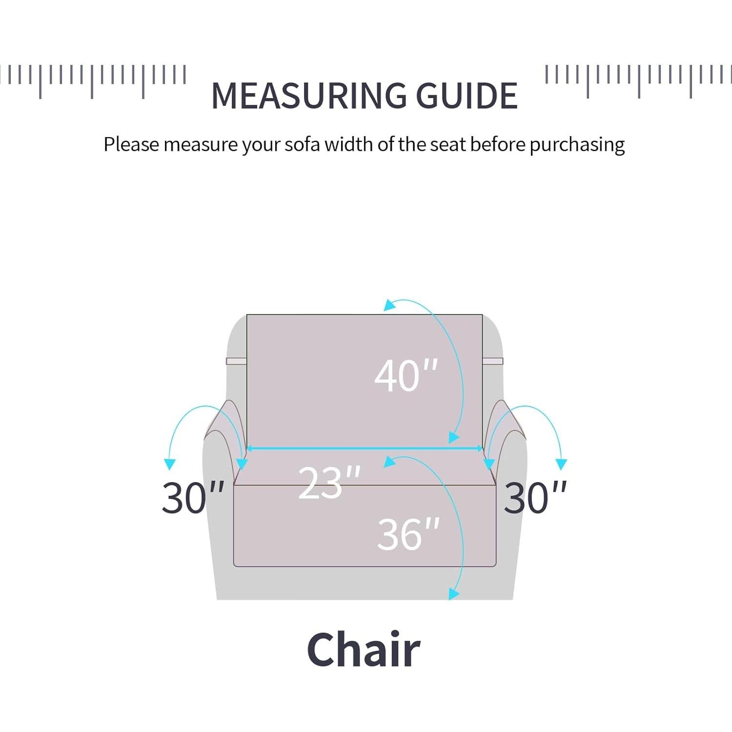 Funda de Silla Reversible Fandyacke Beige 58.42 cm Resistente al Agua