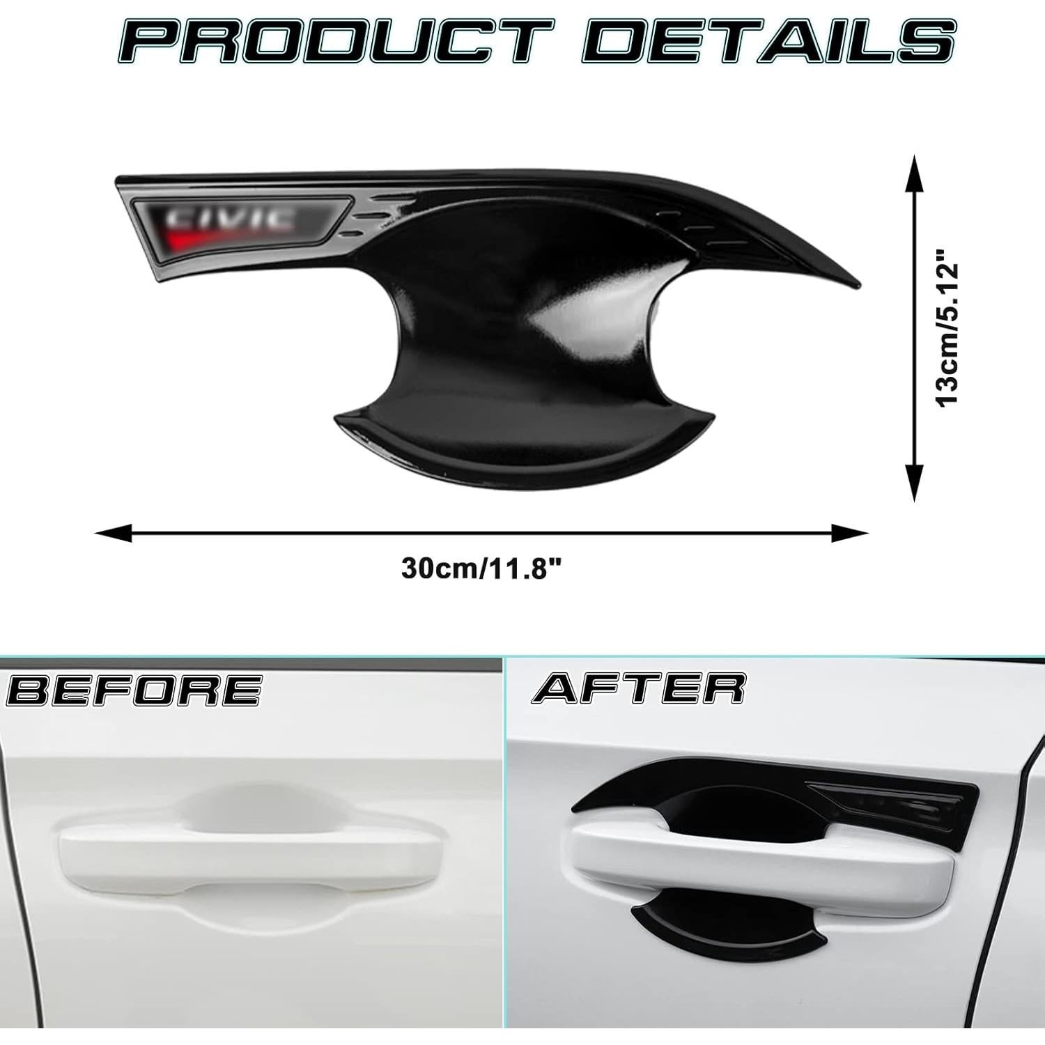 Cubierta de Tazón de Manija de Puerta Honda Civic 2022-2025