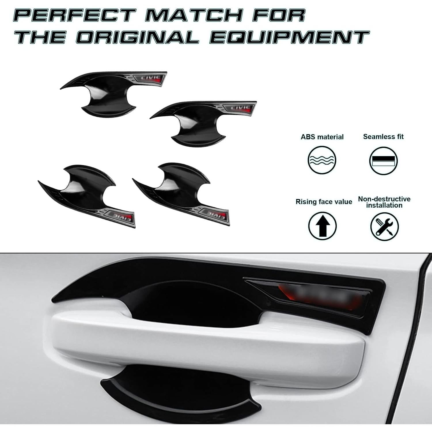 Cubierta de Tazón de Manija de Puerta Honda Civic 2022-2025