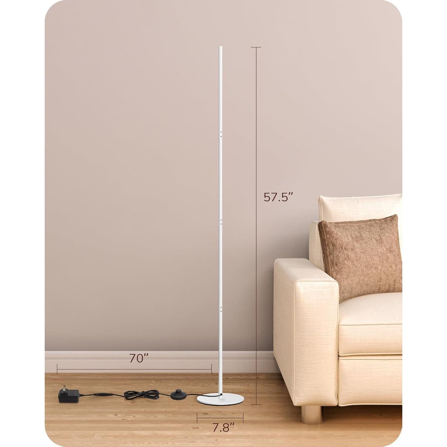 Lámpara de Pie LED Edishine Minimalista Regulable 3000K