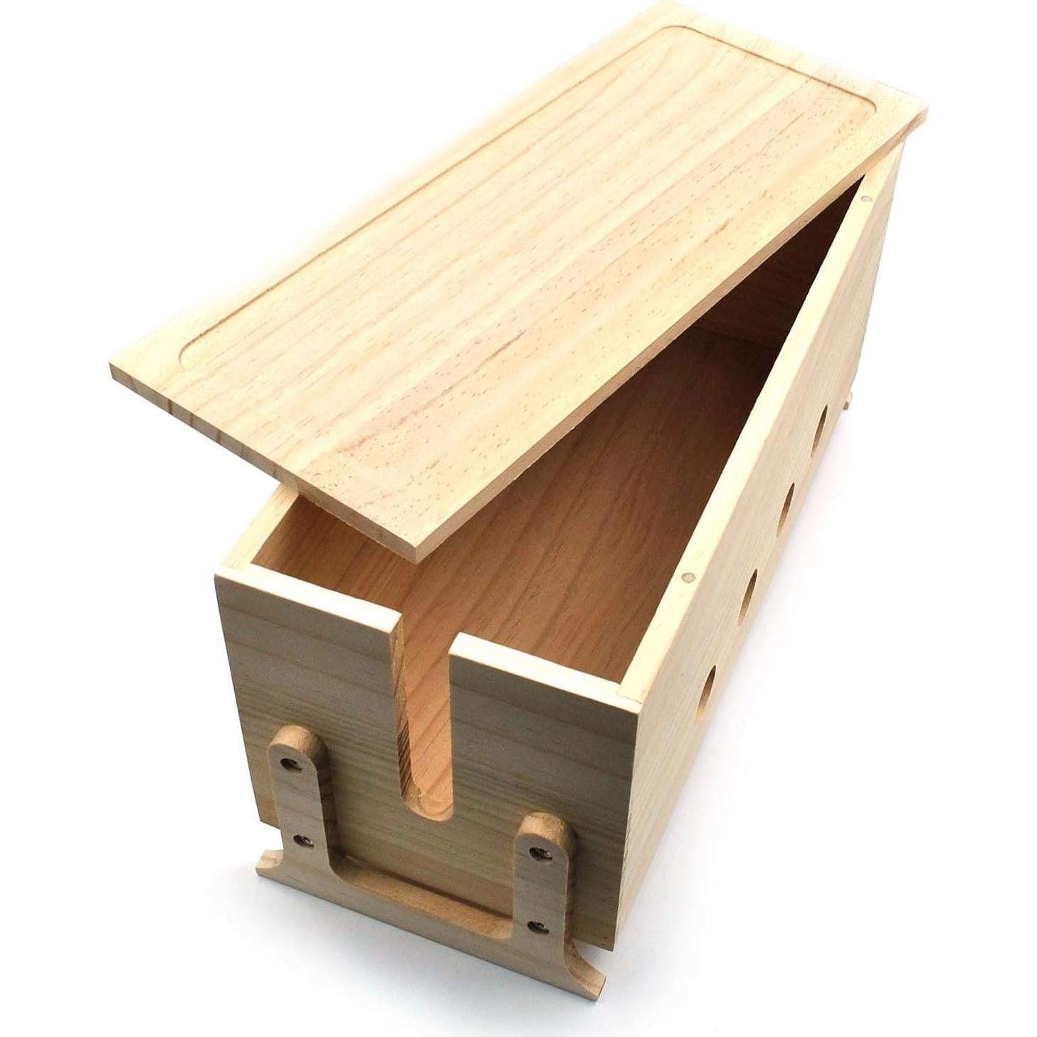 Caja Organizadora de Cables de Madera Natural Itvexeme 36.07 cm