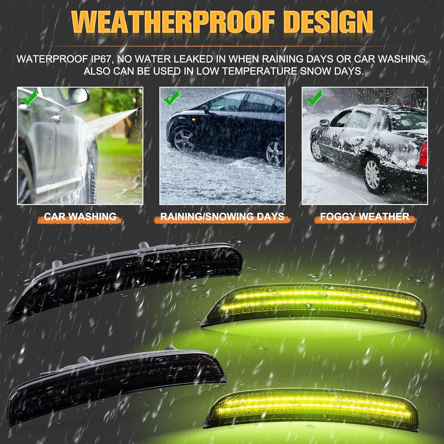 Luces de Marcador Lateral LED Gempro para Dodge Charger 2015-2023