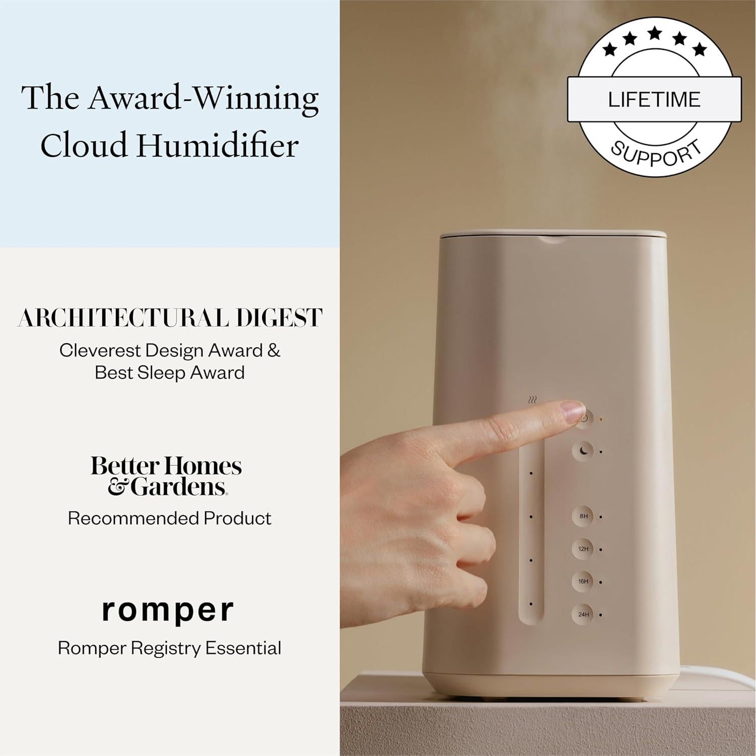 Humidificador Cloud Vitruvi Avena 55.74 m² Ultrasónico