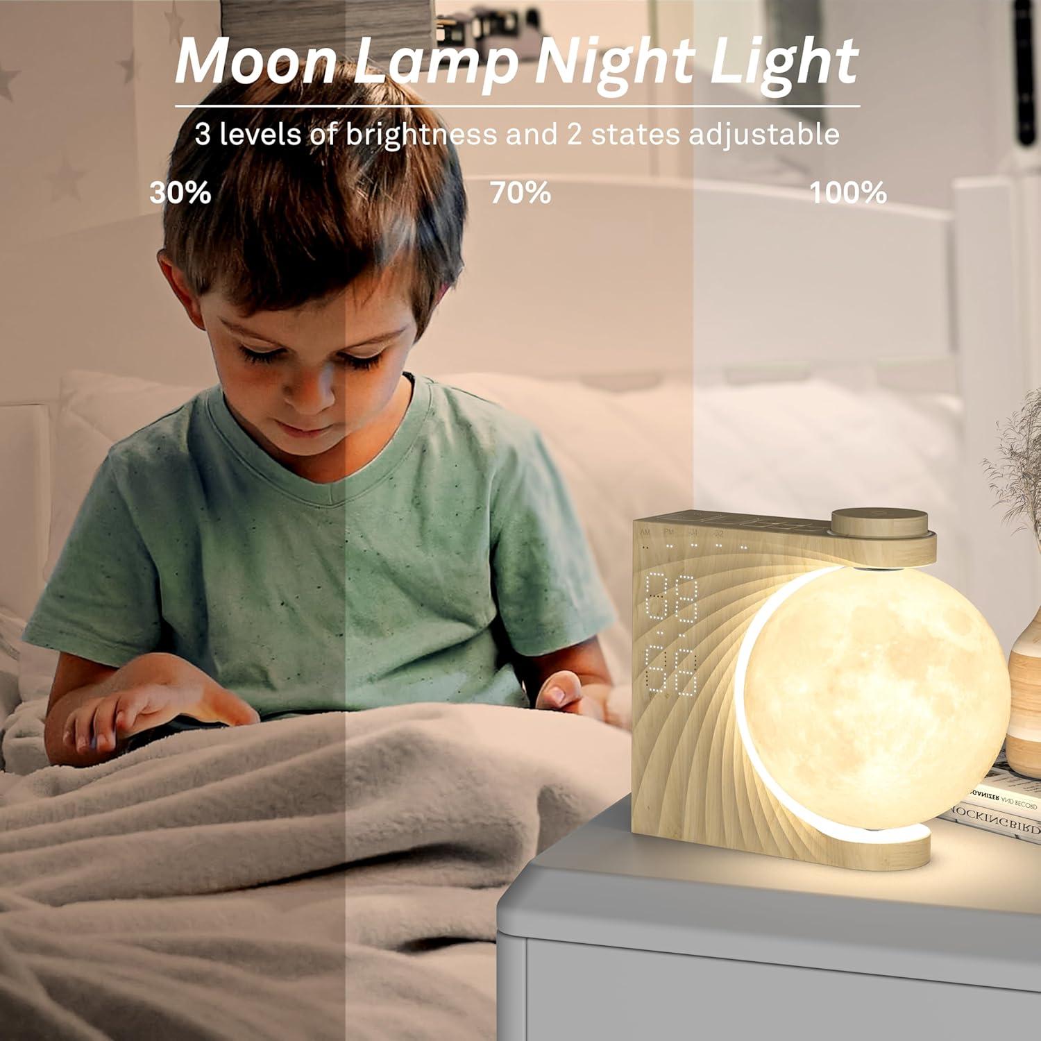 Reloj Despertador AIRIVO con Luz de Amanecer y Sonidos