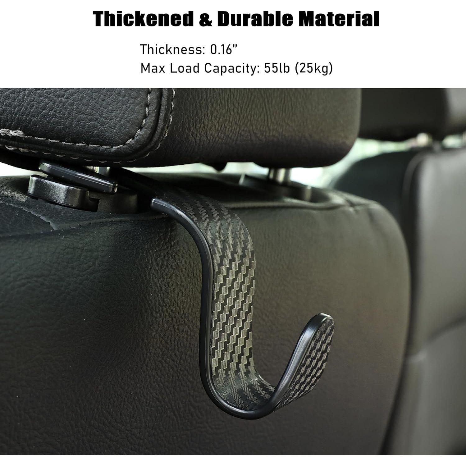 Gancho para Asiento de Coche Toiyason - 4 Piezas Negro