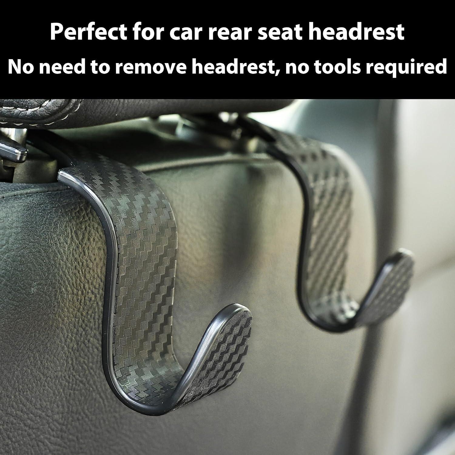 Gancho para Asiento de Coche Toiyason - 4 Piezas Negro