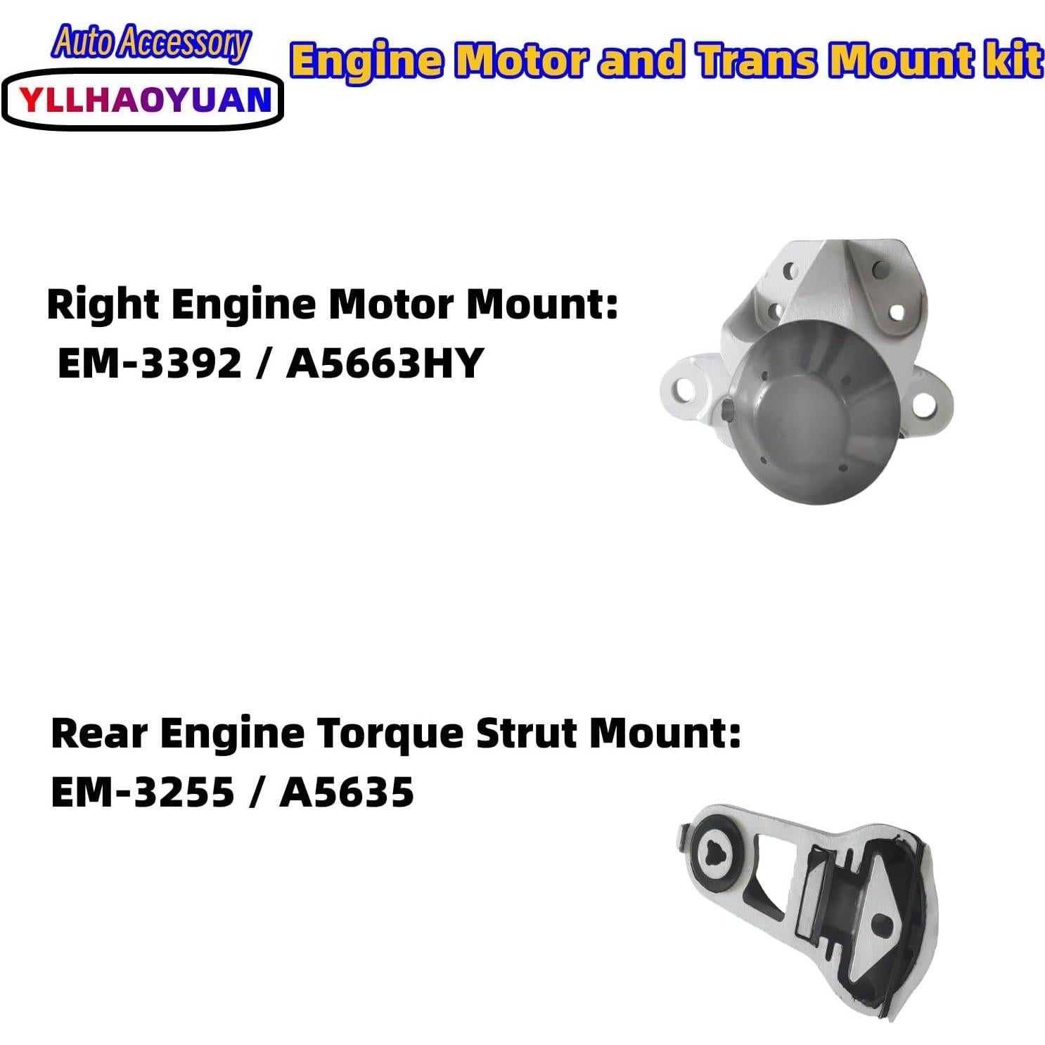 Juego de Soportes de Motor Yllhaoyuan Explorer 2011-2015 3Pcs