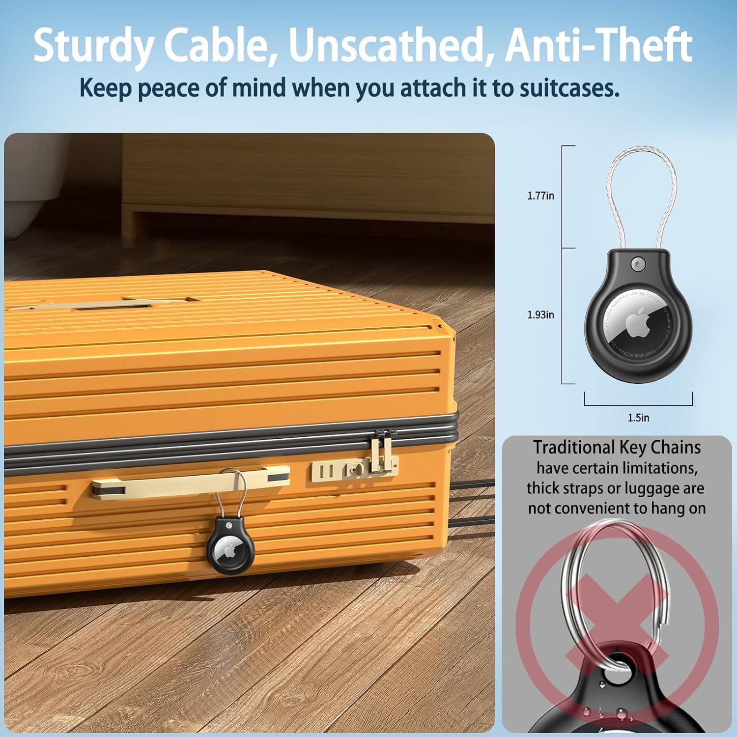 Soporte para AirTag TNSNK con cable de alambre - 2 paquetes