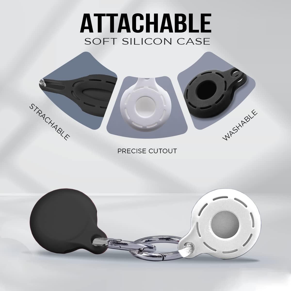 Funda Silicona para Apple AirTag 4 Pack - Protección Alta Resistencia