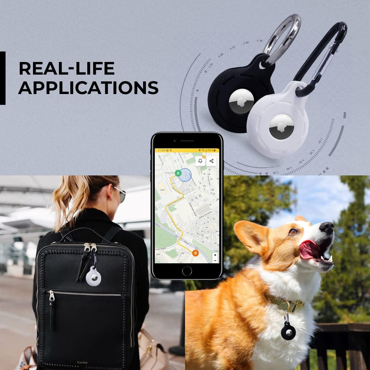 Funda Silicona para Apple AirTag 4 Pack - Protección Alta Resistencia