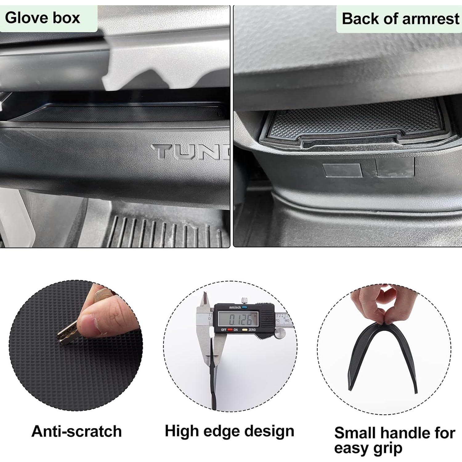 Kit de forros antideslizantes JDMCAR para Toyota Tundra 2022-2025