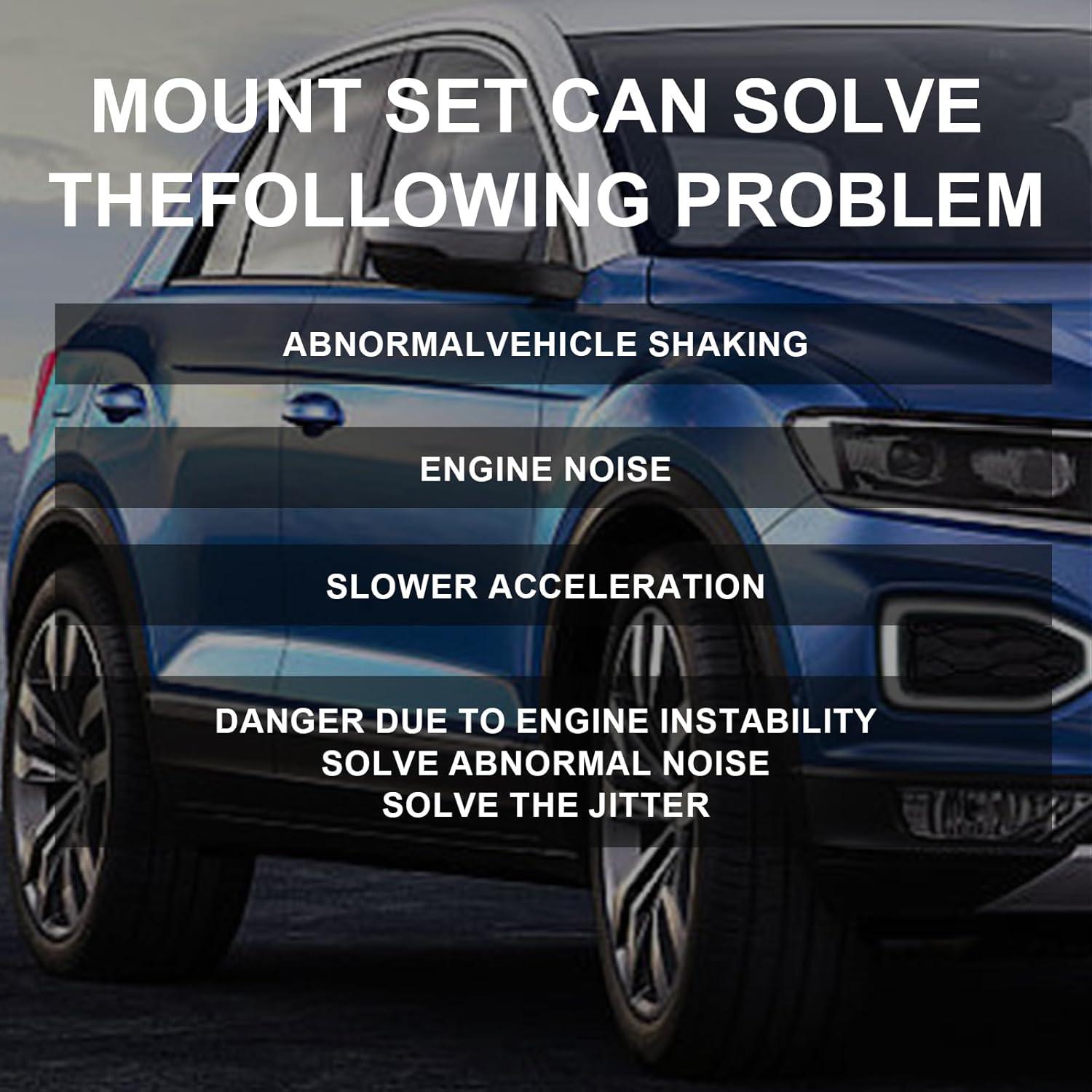 Juego de 4 Soportes de Motor y Transmisión DOFOCH para Toyota Corolla 2003-2008 1.8L