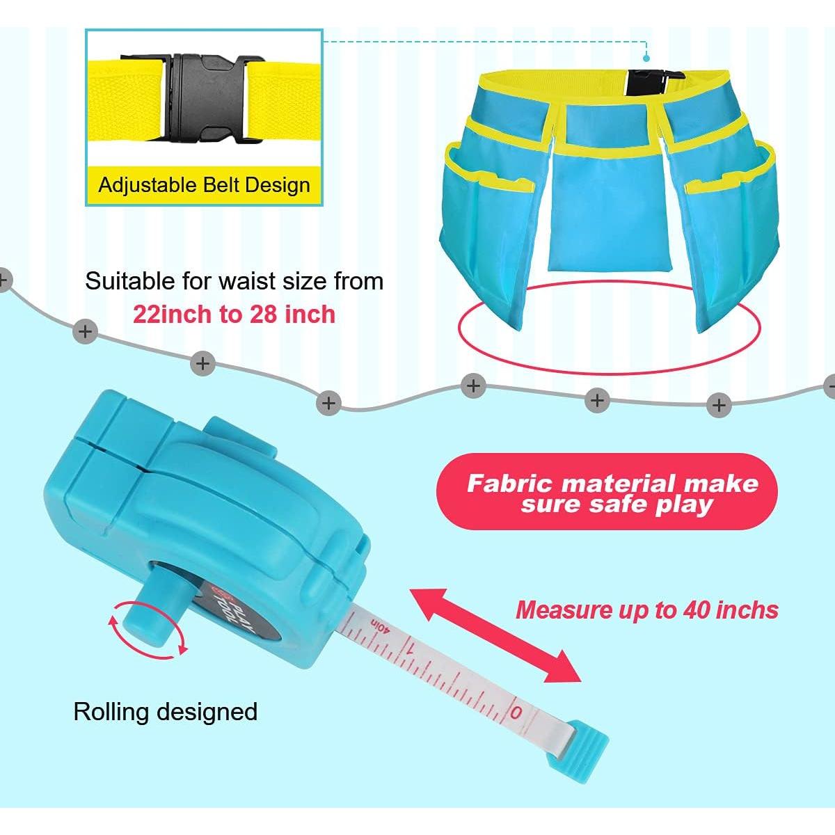 Juego de Herramientas LOYO para Niños 27 Piezas Azul