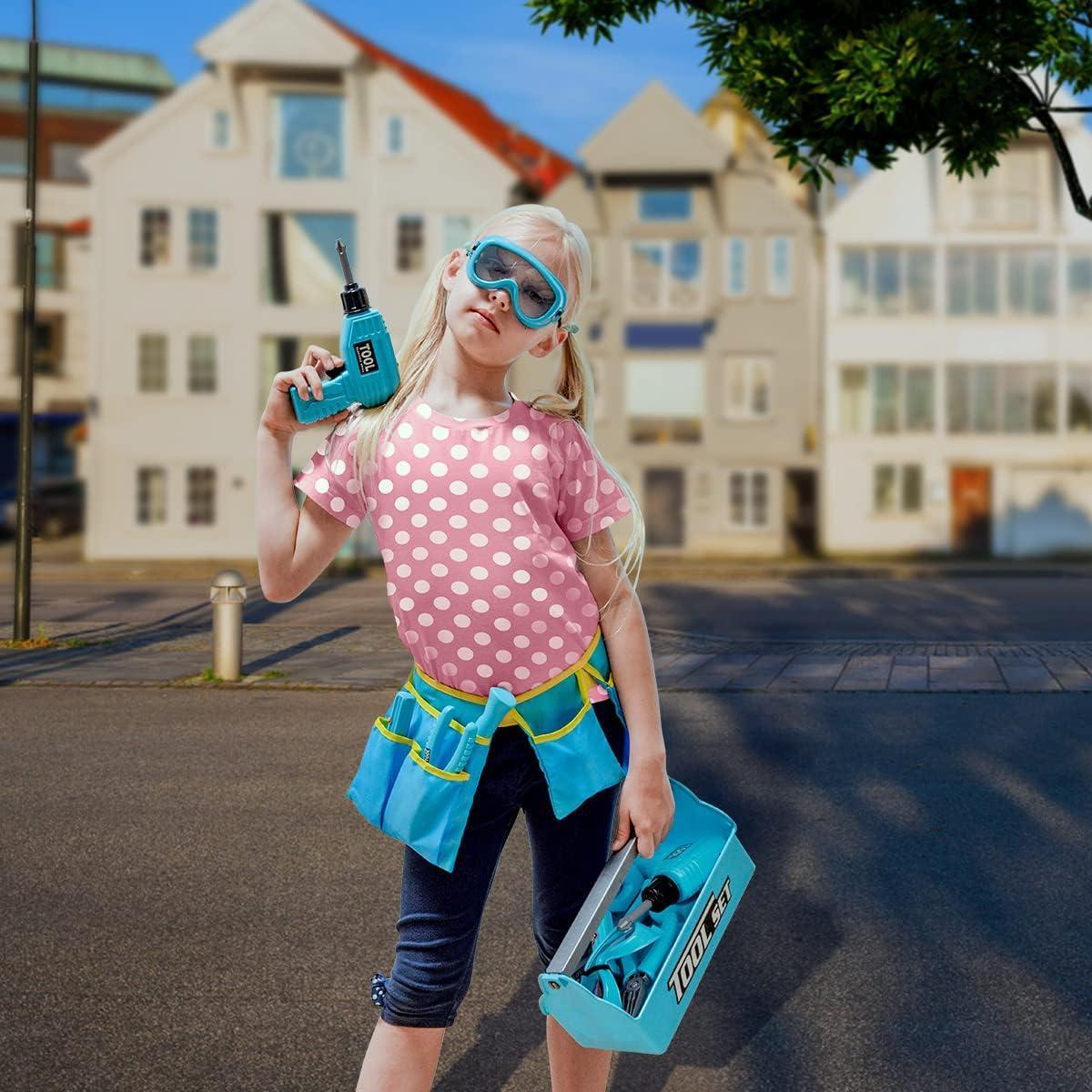 Juego de Herramientas LOYO para Niños 27 Piezas Azul