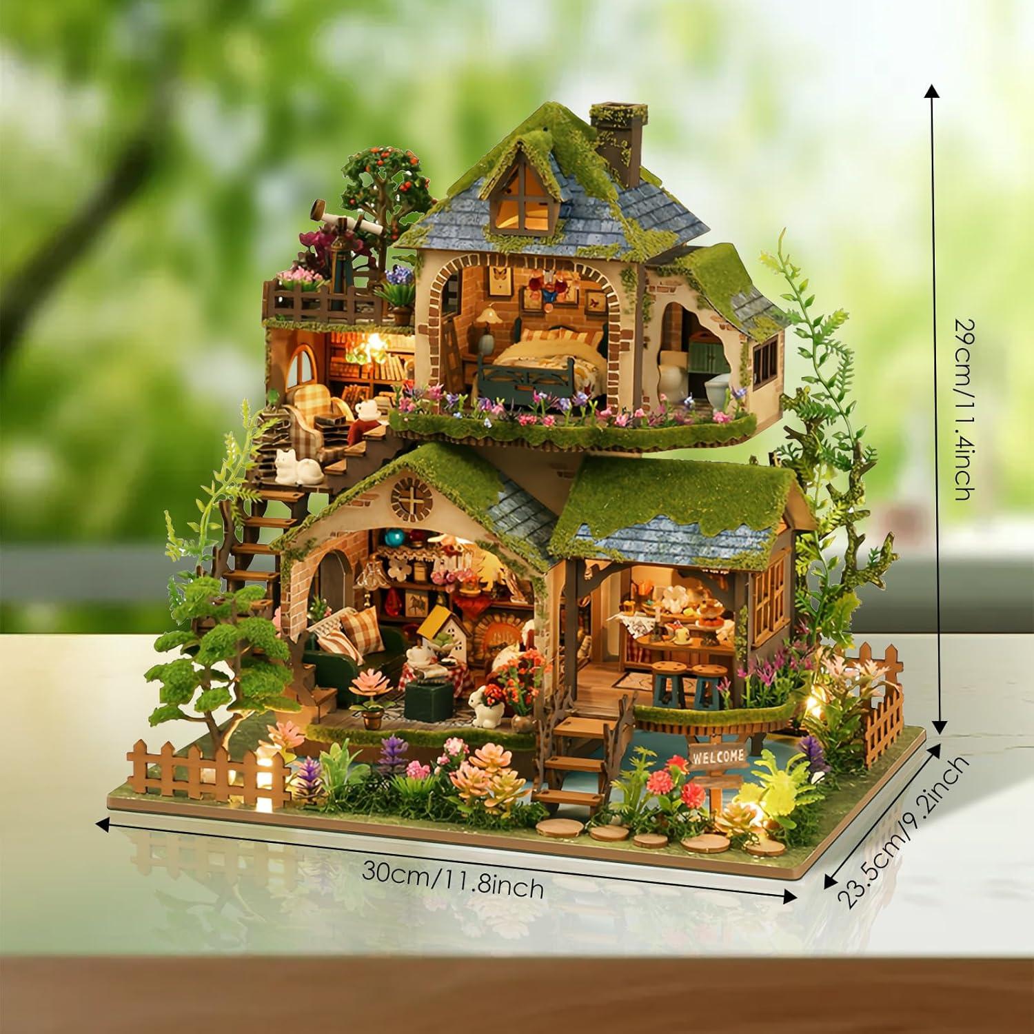 Kit de Casa en Miniatura Foyucool Aventura en el Bosque DIY
