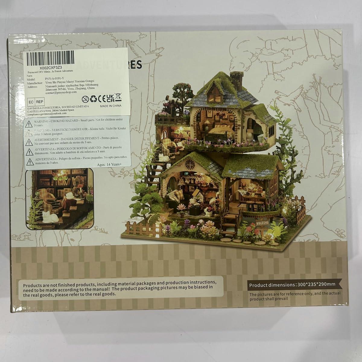 Kit de Casa en Miniatura Foyucool Aventura en el Bosque DIY