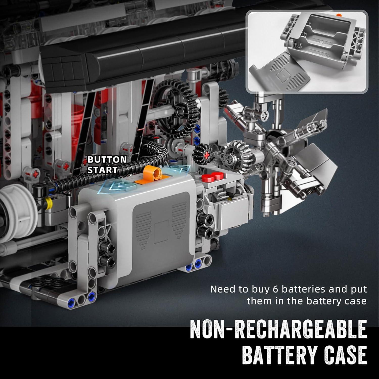 Mould King 10087 Kit de Construcción Motor L4 1787 Piezas