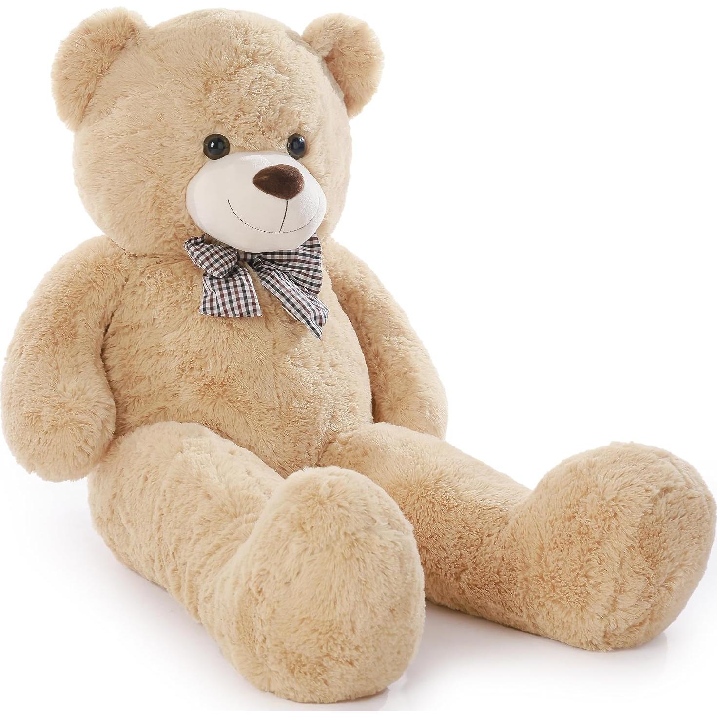 Oso de Peluche Grande Poutmac 121.92 cm Marrón Claro