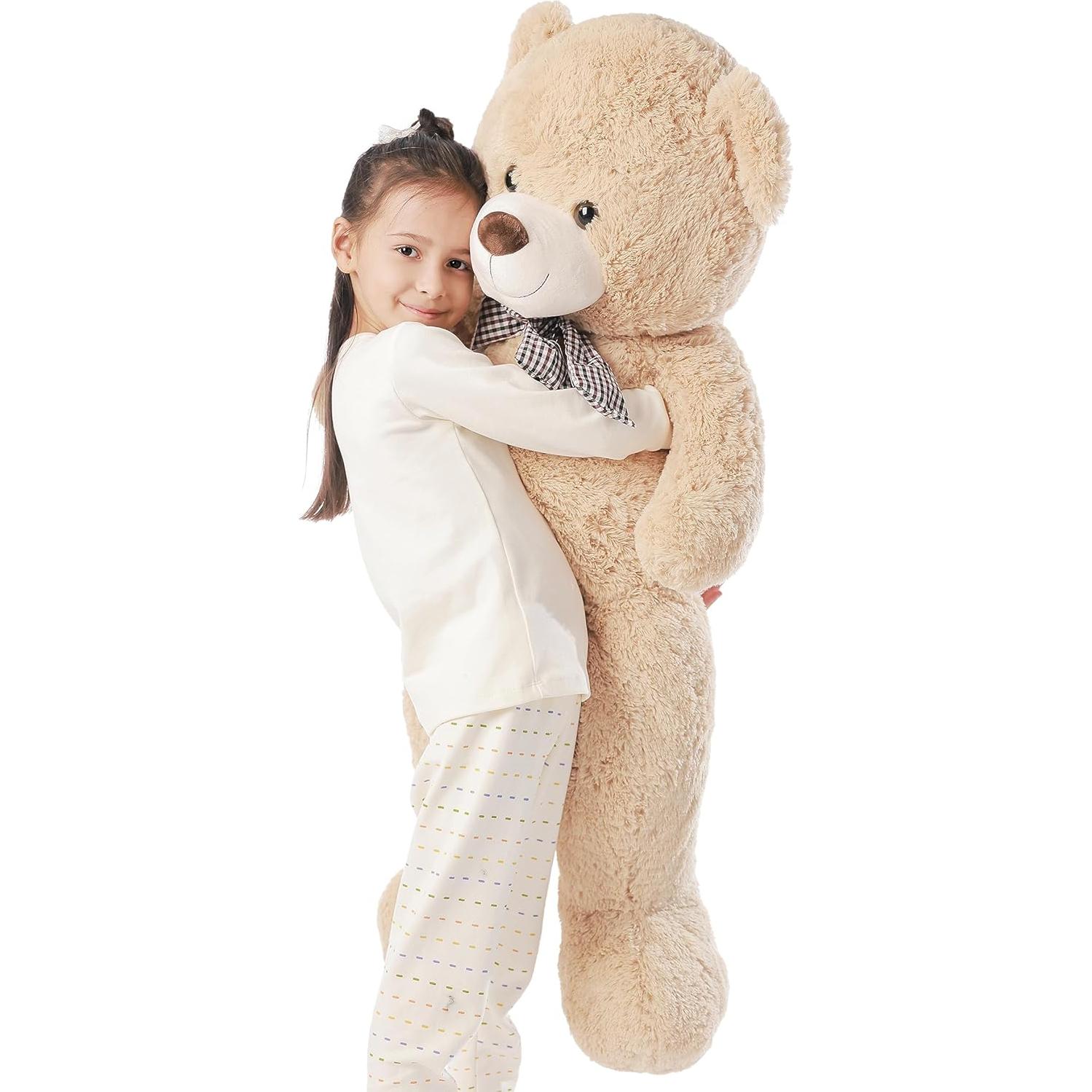 Oso de Peluche Grande Poutmac 121.92 cm Marrón Claro