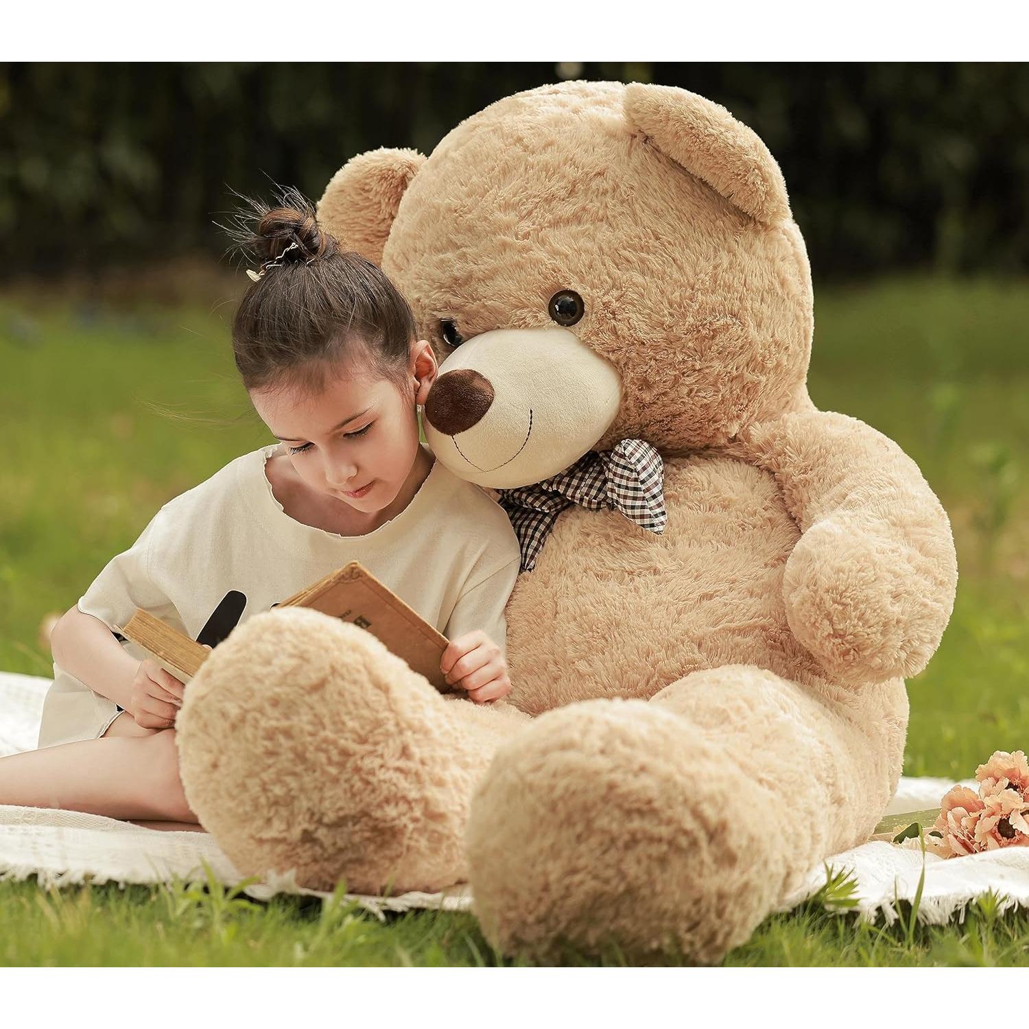 Oso de Peluche Grande Poutmac 121.92 cm Marrón Claro
