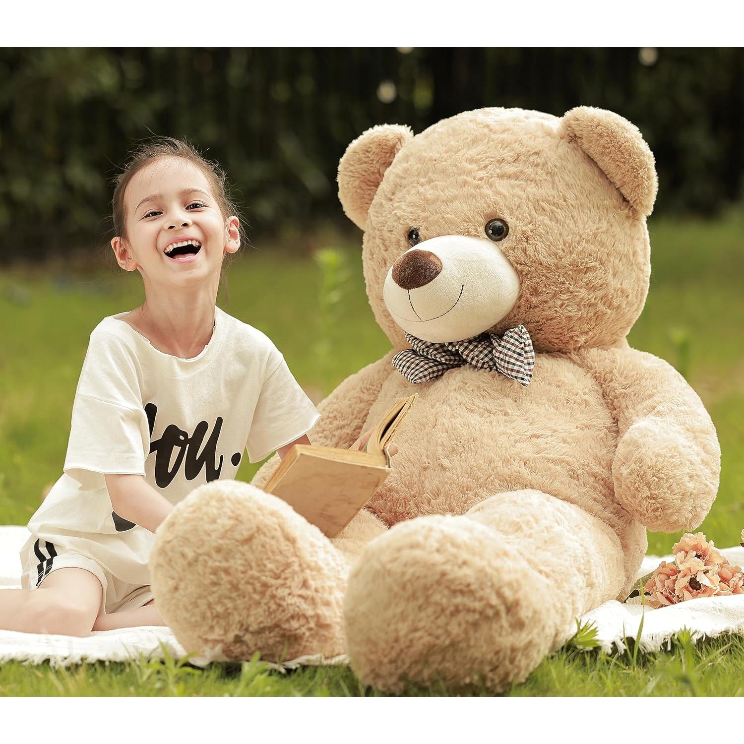 Oso de Peluche Grande Poutmac 121.92 cm Marrón Claro