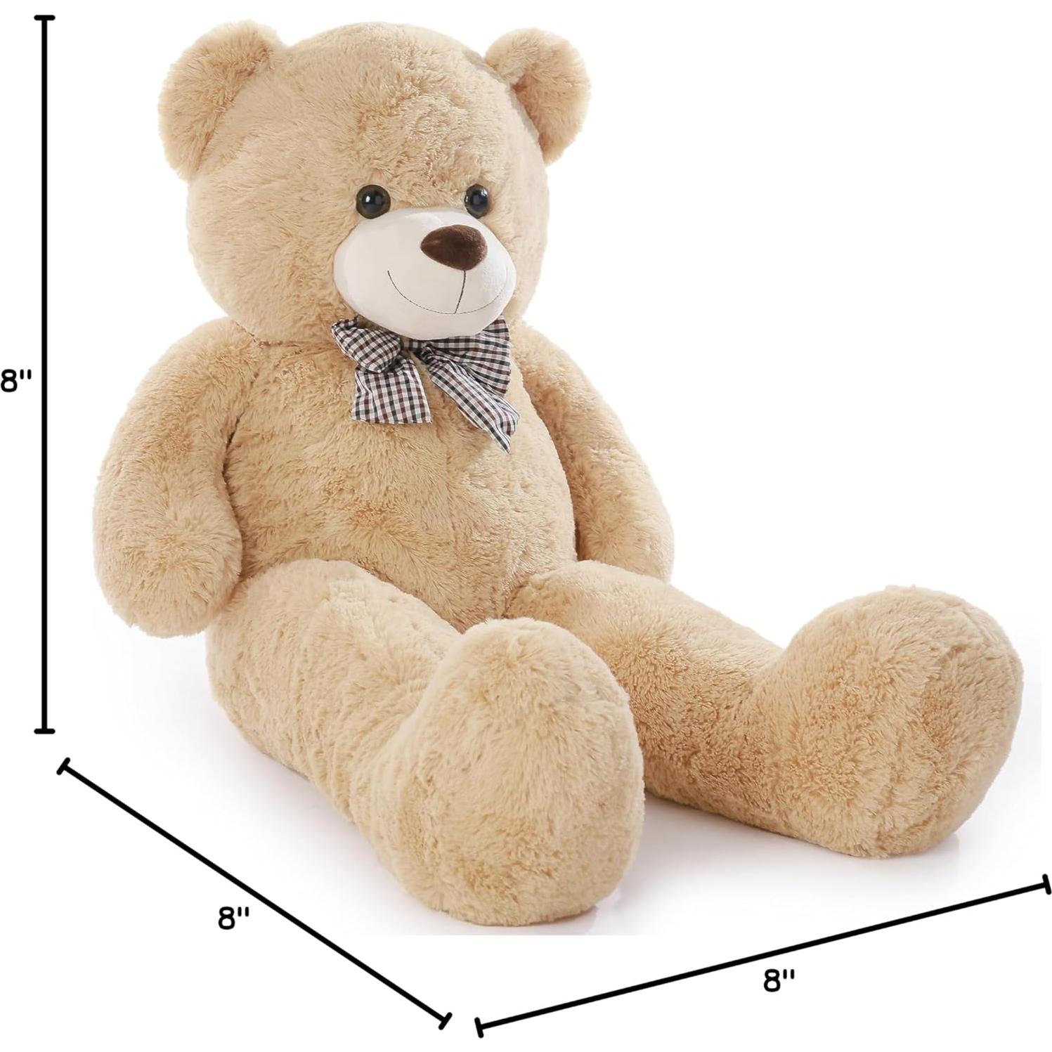 Oso de Peluche Grande Poutmac 121.92 cm Marrón Claro