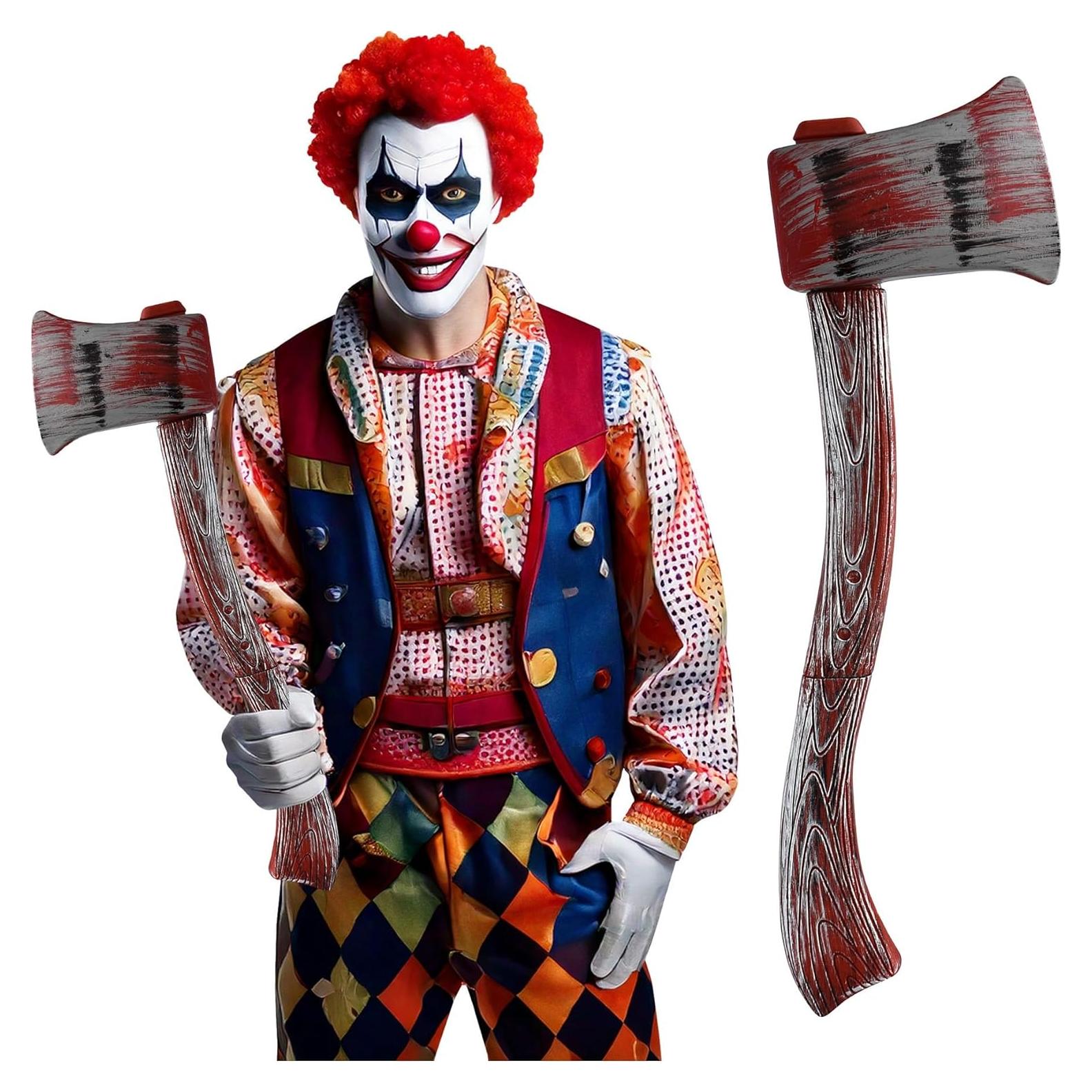 Hacha Falsa Ensangrentada Nicky Bigs 60.96 cm Accesorio Halloween