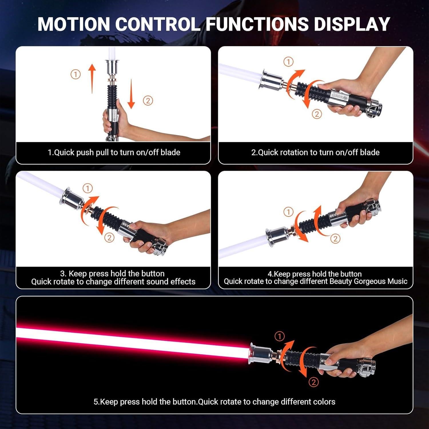 Sable de Luz CVCBSER Pixel 39 Efectos Sonido 12 Colores