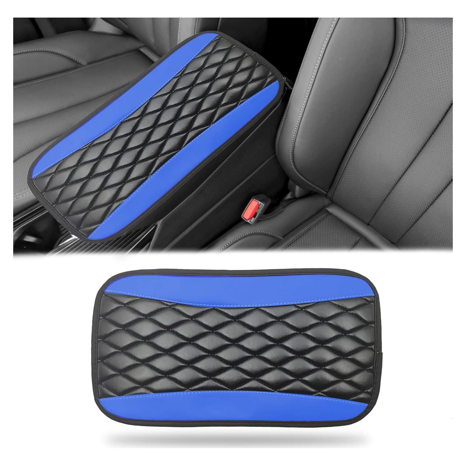 Cubierta de Consola Central Vrasly Cuero Impermeable Azul