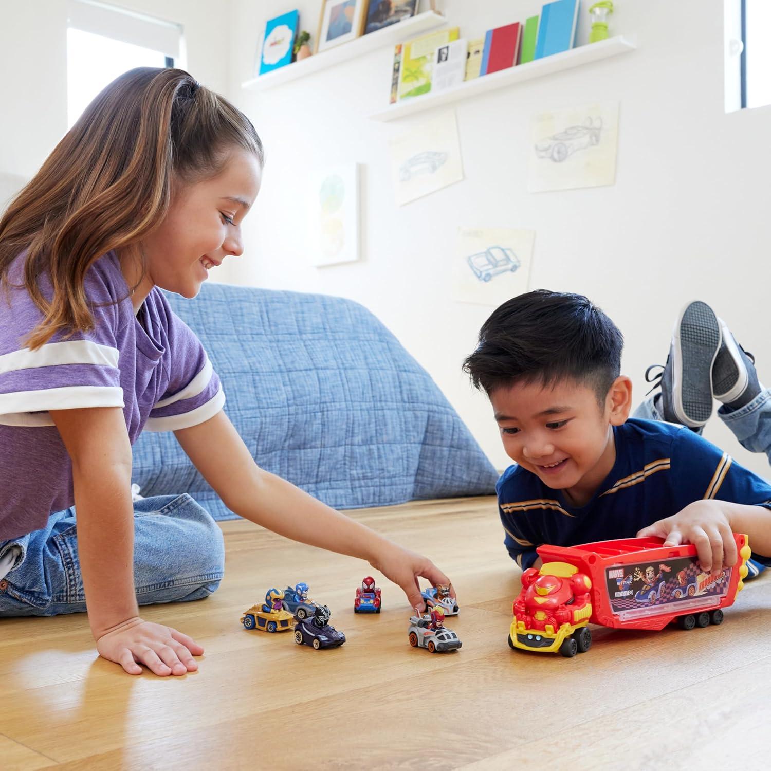 Transportador Marvel Hulkbuster Hot Wheels 10 Vehículos 1:64