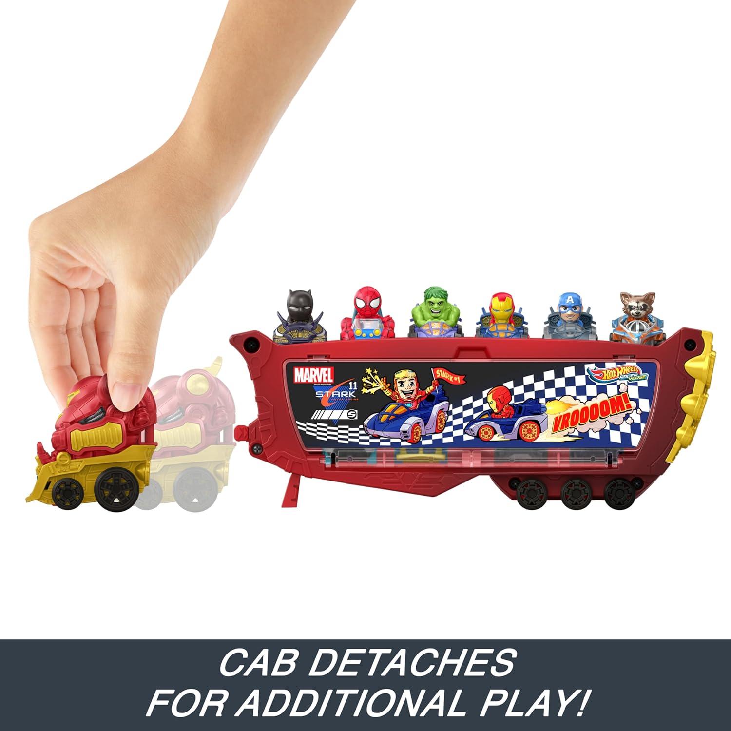 Transportador Marvel Hulkbuster Hot Wheels 10 Vehículos 1:64