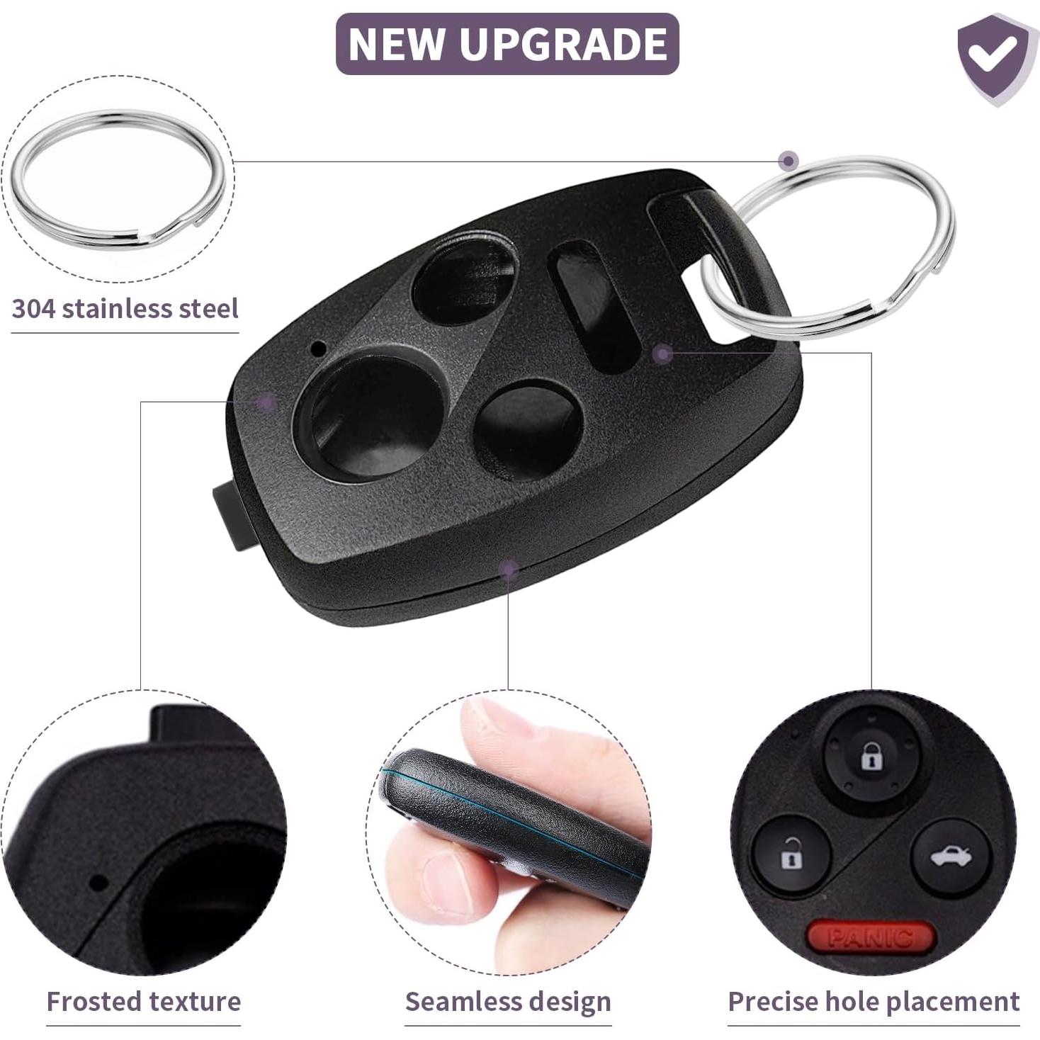 Paquete de 2 Carcasas de Llave Honda Accord Civic Pilot CR-V