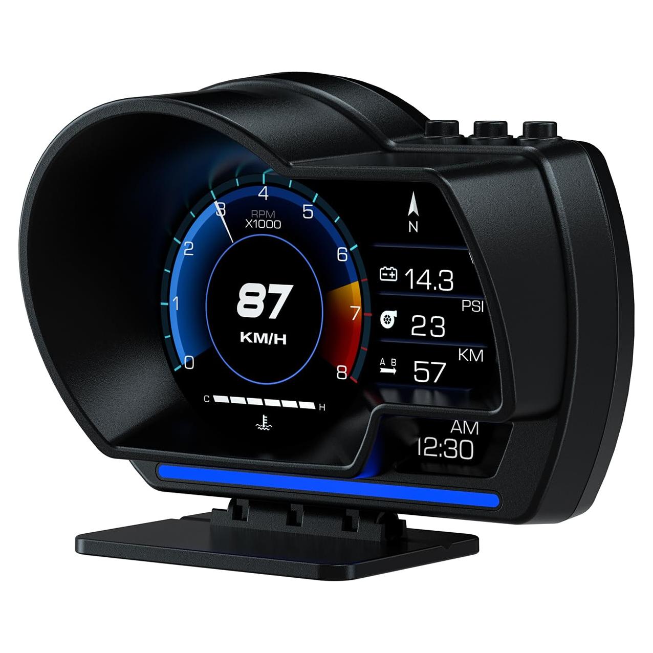Velocímetro HUD Wiiyii P6 OBD+GPS, Pantalla 3.5cm