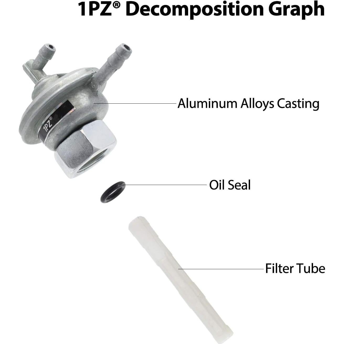 Válvula de Combustible 1PZ GY6 para Honda y ATV 49cc-250cc