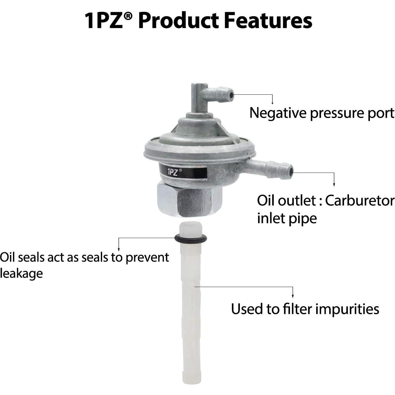 Válvula de Combustible 1PZ GY6 para Honda y ATV 49cc-250cc